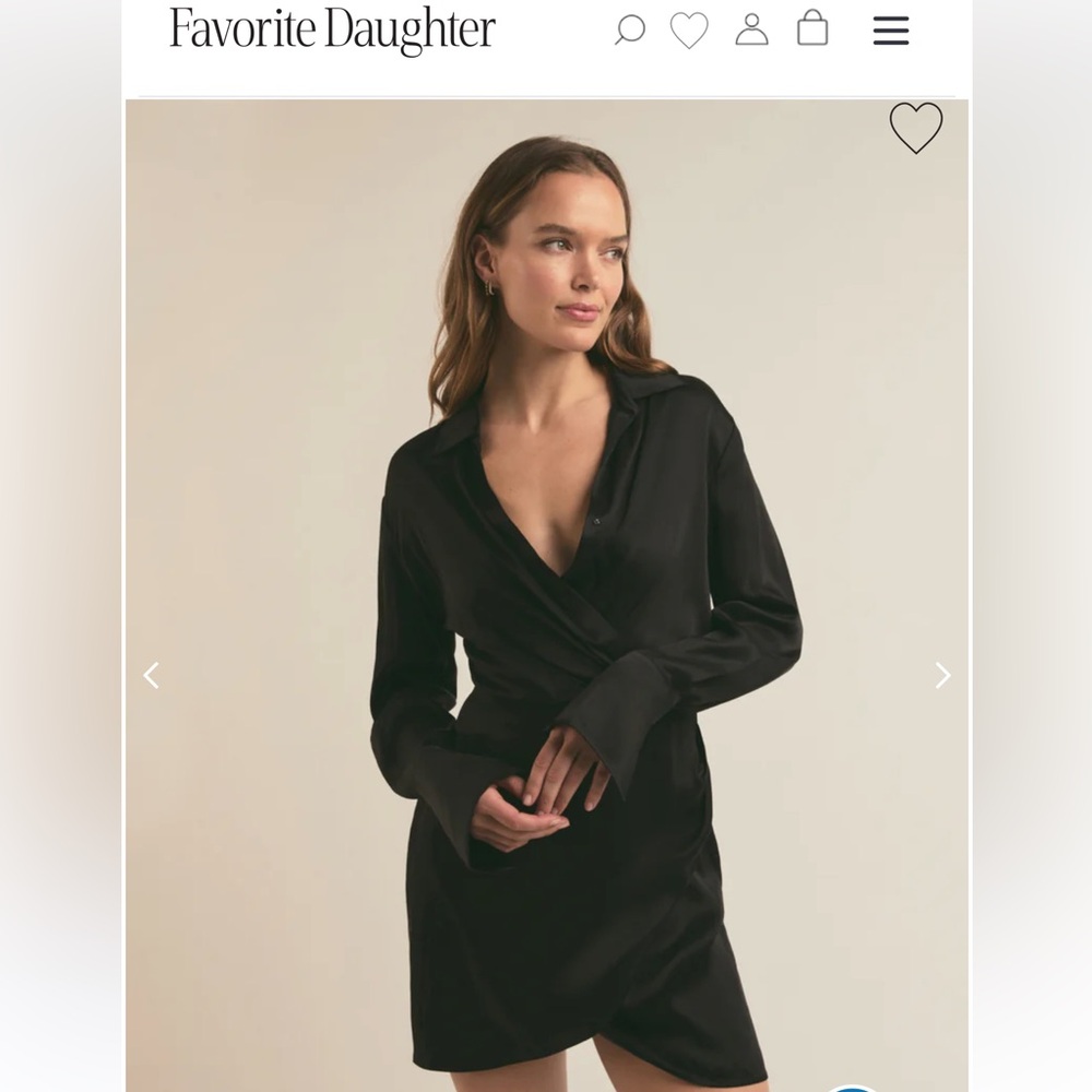 NWT Favorite Daughter The Dinner Party dress in black size 12